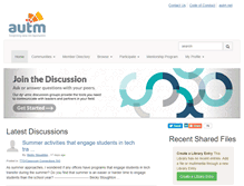 Tablet Screenshot of community.autm.net